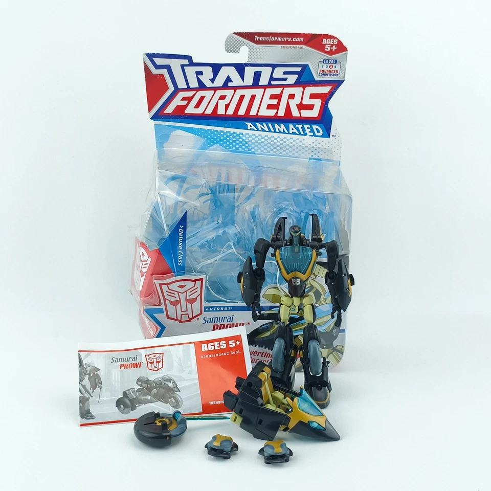Transformers Samurai Prowl Complete Animated Deluxe Class With Bubble and Card - Image 1 of 4