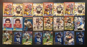 Junior Seau (24 Card Lot) w/ Rookie RC’s & Inserts San Diego Chargers EX-NrMint - Picture 1 of 5