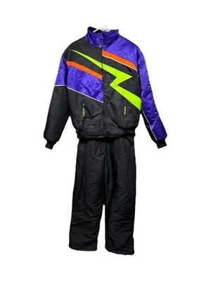 Traje Gato Ártico De Colección Thinsulate Moto de Nieve Neón Años 90 Retro Invierno Talla M Foto 1 de 4