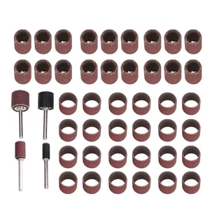 64 Pezzi Anello Carta Vetrata Nail Art Alta Grana Lucidatura a Mano Tamponi Carta Vetrata - Foto 1 di 11