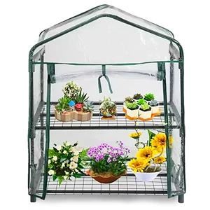 Serra da Balcone da Giardino Miniserra Policarbonato e Telo impermeabile ripiani - Foto 1 di 67