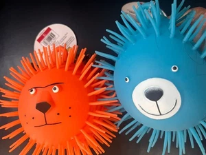 3 Stück 6 Zoll Kugelbälle Löwenaugen Beine sensorisches Druckspielzeug Stressball Gefälligkeiten neu - Bild 1 von 8