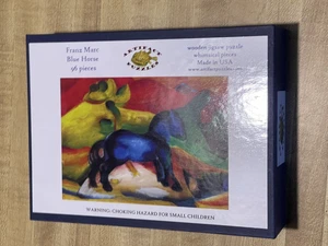Puzzle Artefatto - Franz Marc 1912 Puzzle in Legno Cavallo Blu 96 pz Nuovo - Foto 1 di 2