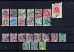 NIGERIA  SOUTHERN  & NORTHERN 1901 / 1912   24  STAMPS - Picture 1 of 1