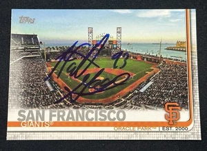 Matt Gage Signed San Francisco Giants 2019 Topps Series 2 Team Card Auto - Picture 1 of 1