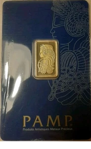 Lotto LINGOTTINO SVIZZERO 999,9 FINE GOLD 2,5 g. GARANTITO PAMP SWISS MADE - Picture 1 of 3