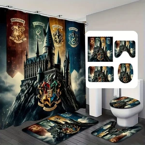 Juego de cortinas de ducha Harry Potter decoración mago moderno para uso en el hogar y la oficina - Imagen 1 de 1