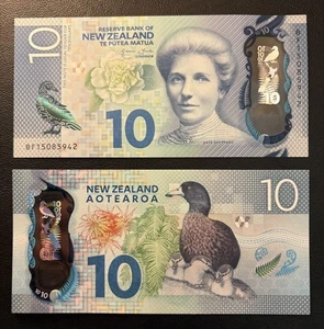 UNC Neuseeland 10 $ Ten Dollars Banknote 2015 Polymer Serie - Bild 1 von 2