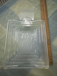 Vintage Lalique Frankreich Duncan 3 Akte drei Frauen Kristall Karaffe & Stopfen 8" - Bild 1 von 9
