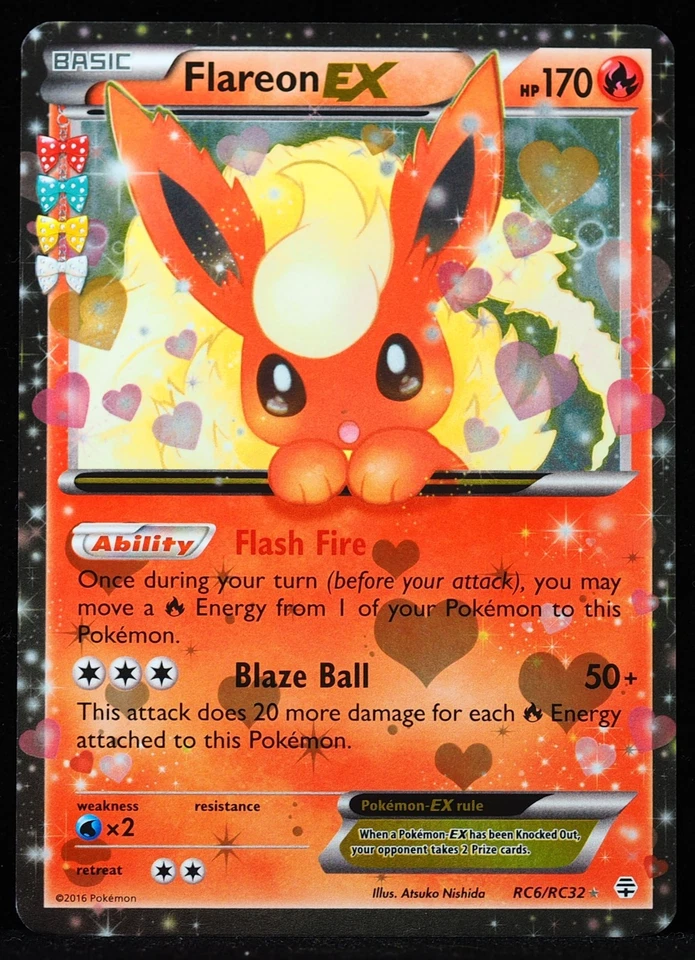 Tarjeta Pokémon Flareon EX #RC6 casi nueva Foto 1 de 4