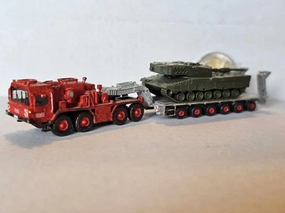 Herpa ++ Faun?? LKW mit LEOPARD 2 PANZER ohne OVP 1:160 -SELTEN- - Bild 1 von 4