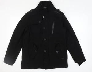 Chaqueta de lana militar negra para hombre Brave Soul L - Imagen 1 de 12