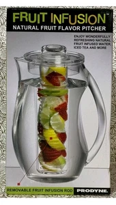 Fruit Infusion Pitcher Crystal Clear 2.9qt Natural Flavor Drinks BPA Free New - Picture 1 of 2
