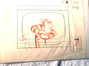 DISNEY SKIZZE VON "TIGGER" 10 1/2" x 13" - Bild 1 von 1
