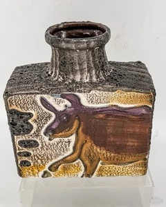 Scheurich Montignac 281-19 Keramik Pottery Westdeutsche Fat Lava Vase 19 cm Höhle - Bild 1 von 3