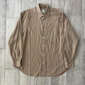 Camisa Brioni Sport Manga Larga Hecha en Italia Hombre Grande 16.5 X 42 LEER - Imagen 1 de 11