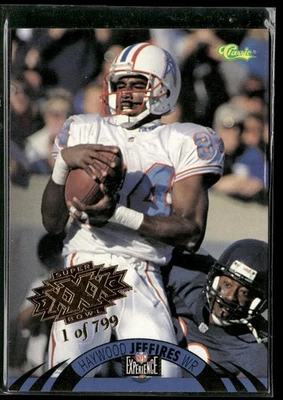 1996 Classic NFL Experience #58 Haywood Jeffires - Image 1 of 2