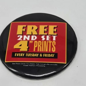 Kodak Film Lab Vintage Photo Lab Employee Button Pin 1990s 1980s - Picture 1 of 4