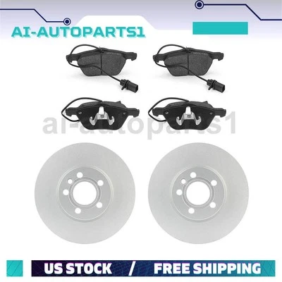 Juego de rotores de freno delanteros + pastillas de freno para Volkswagen EuroVan 2001 2002 2003 Foto 1 de 4