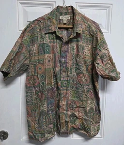 Camisa Tori Richard Honolulu Para Hombres Grande Hawaiana Floral Botón De Colección C - Imagen 1 de 9