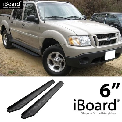APS Running Board Black 6" Fit Ford Explorer Sport Trac 01-06 - Image 1 of 4