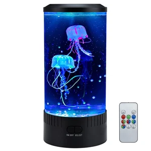 Jellyfish Lamp LED Mood Night Light with 7 Color Changing, Remote Control Lar... - Picture 1 of 7