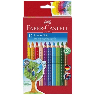 FABER CASTELL Farbstift JUMBO GRIP 12er Etui 110912