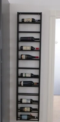  Porta bottiglie vino espositore cantinetta in ferro industriale  - Immagine 1 di 4