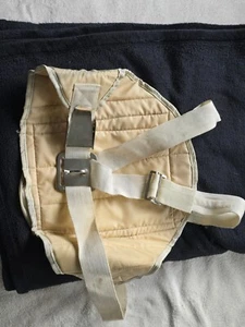 trapezhose vintage deko cremefarben mit rückentasche - Bild 1 von 2