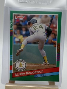 1991 Donruss 648 Rickey Henderson   Oakland Athletics  Baseball Card