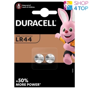 2 DURACELL ALKALINE LR44 A76 BATTERIES 1.5V G13 AG13 EXP 2029 NEW - Picture 1 of 1