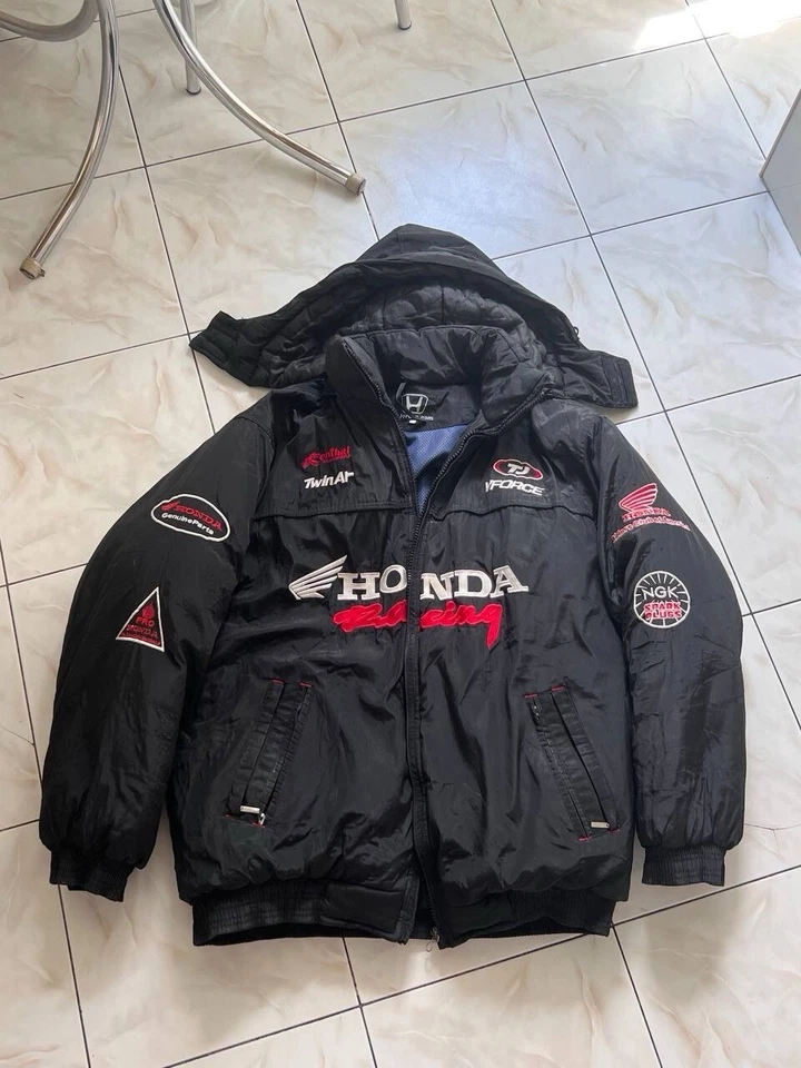 Chaqueta de Invierno HONDA The Red Riders Racing De Colección Años 90 Negra Bikers ESTADO USADO Foto 1 de 4
