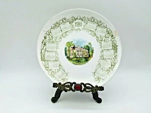 N.C.Co. / E.L.O. calendar plate 1910 Washington Old Home At Mt. Vernon - Picture 1 of 12