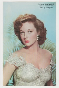 Susan Hayward im Schnee des Kilimandscharo 1952 auf alter US-Ausgabe Postkarte #4 - Bild 1 von 2