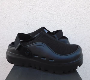 UGG BLACK PEAKMOD HEEL STRAP PLATFORM CLOG SANDALS, MEN US 11/ EUR 44 ~NIB - Picture 1 of 6