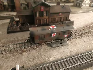 MARKLIN - Märklin, WWII WWII CARRO AMBULANZA MILITARE, SCALA H0/HO - Foto 1 di 7