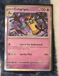 holo Cofagrigus 083/191 Pokemon card SV Surging Sparks rare NM - Picture 1 of 1
