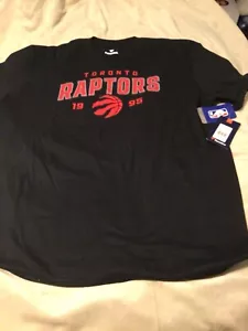 Men's Fanatics Black Toronto Raptors Team Short Sleeve T-Shirt Size 2XL N W/TAGS - Picture 1 of 4