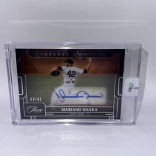 Mariano Rivera 2023 Panini Three Two Timeless Moments Auto /42 Yankees