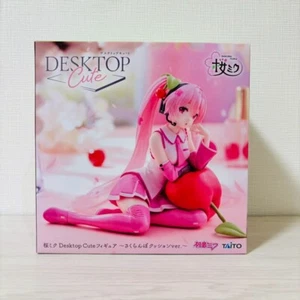 Sakura Miku Desktop Cute Figure ~Cherry Cushion ver.~Vocaloid figure Japan new - Picture 1 of 9