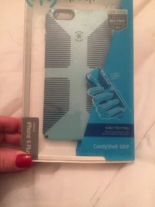 Speck CandyShell Grip iPhone 6 Plus Case Blue Drop Tested New In Box SPK-A3374 - Picture 1 of 3