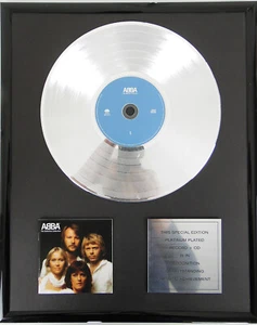 Abba The Definitive Collection gerahmt CD +12" Vinyl goldene/platin Schallplatte - Bild 1 von 1