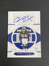 2021 Panini National Treasures Signatures Auto /99 Champ Bailey #S-CB HOF