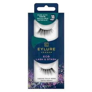 EYLURE Eco Lash & Stash Vegan Faux Mink False Strip Eyelashes DATE NIGHT reuse - Picture 1 of 3