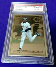  1996  LEAF PREFERRED STEEL KEN GRIFFEY JR PSA 10 MT  #52 LOW POP 