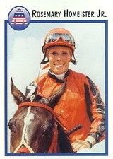 Rosemary Homeister Jr. trading card (Horse Racing) 1997 Jockey Star #185