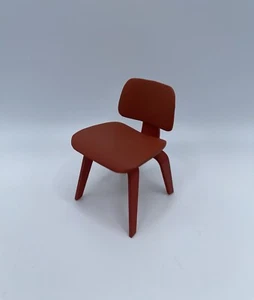 1:12 Scale Molded Plywood Lounge Chair - MCM Miniature Dollhouse Furniture - Picture 1 of 6