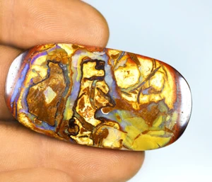 47.28 ct  Cabochon (43 x 23 mm) Multi Color Australian Koroit Boulder Opal - Picture 1 of 2