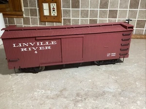 BACHMANN G SCALE BIG HAULER CASEY JONES LINVILL E RIVER SLIDING DOOR BOX CAR - Picture 1 of 7