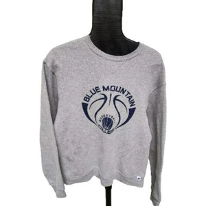 Vintage Russell Athletic Herren Large blau Mountain College Basketball Sweatshirt - Bild 1 von 7